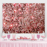 Toile de fond d'anniversaire rose paillettes bokeh spot pour fille